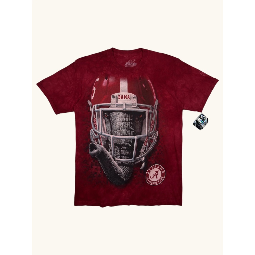 The Mountain Alabama Crimson Tide Elephant Helmet Tie Dye T-Shirt Mens Medium